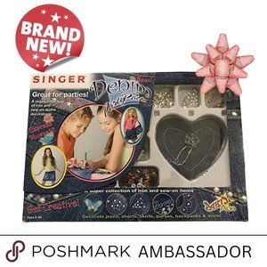 ⭐ NEW ⭐ Singer Decorate Your Denim Party  Pack: Iron & Sew On Denim Decorations